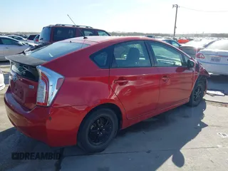2012 Toyota Prius One with VIN JTDKN3DU1C5490626, listed as a IAAI auction lot 41792272 with 175,185 mi miles. Bid and sale history available at carsss.com. Image 4.