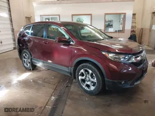2019 Honda CR-V EX-L with VIN 5J6RW2H81KL024637, listed as a IAAI auction lot 41663832 with 59,374 mi miles. Bid and sale history available at carsss.com. Image 1.