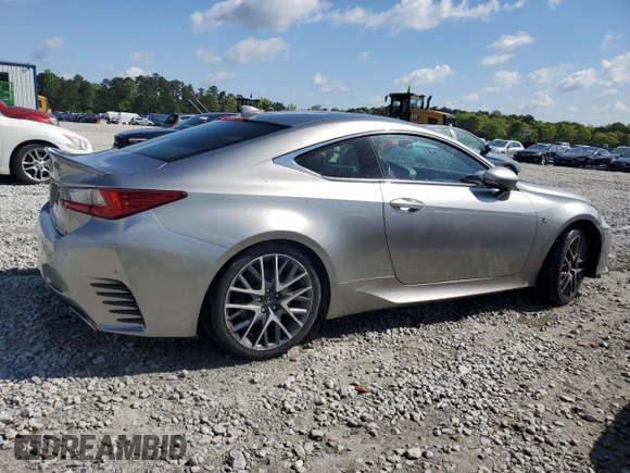 2016 Lexus RC 200t F Sport with VIN JTHHA5BC5G5003492, listed as a Copart auction lot 52860695 with 84,424 mi miles and Salvage Title. Bid and sale history available at DreamBid. Image 3.
