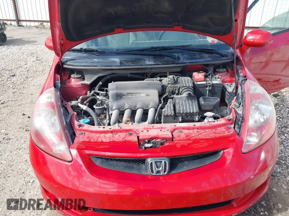 2007 Honda Fit with VIN JHMGD38407S052558, listed as a IAAI auction lot 41814768 with 163,024 mi miles. Bid and sale history available at carsss.com. Image 10.