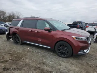 2022 Kia Carnival SX with VIN KNDNE5H38N6082731, listed as a Copart auction lot 85061144 with 52,334 mi miles and Salvage Title. Bid and sale history available at carsss.com. Image 4.