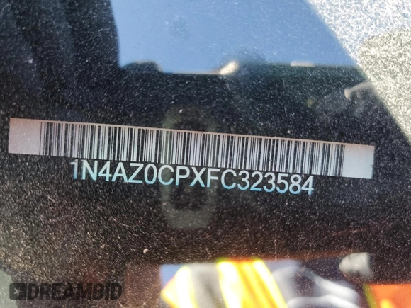 2015 Nissan LEAF SV with VIN 1N4AZ0CPXFC323584, listed as a Copart auction lot 70261393 with Not Provided miles. Bid and sale history available at carsss.com. Image 12.