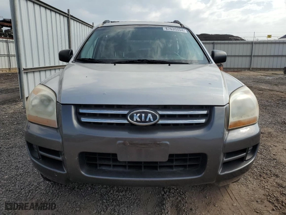 2007 Kia Sportage LX with VIN KNDJF724X77305440, listed as a Copart auction lot 87035594 with 134,175 mi miles and Salvage Title. Bid and sale history available at carsss.com. Image 5.
