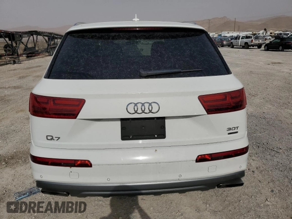 2018 Audi Q7 Premium z VIN WA1AAAF73JD050147, wystawiony jako Copart lot #59269483 z przebiegiem 83 853 mil mil oraz . Historia ofert i sprzedaży dostępna na DreamBid. Obrazek 6.