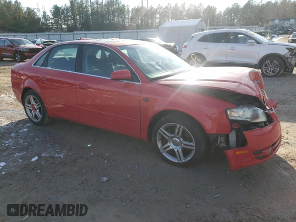 2007 Audi A4 2.0T with VIN WAUAF78E97A035908, listed as a Copart auction lot 87883905 with 160,029 mi miles and Salvage Title. Bid and sale history available at carsss.com. Image 4.