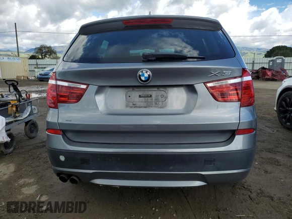 2012 BMW X3 28i with VIN 5UXWX5C55CL725394, listed as a Copart auction lot 48235345 with 132,791 mi miles and Salvage Title. Bid and sale history available at DreamBid. Image 6.