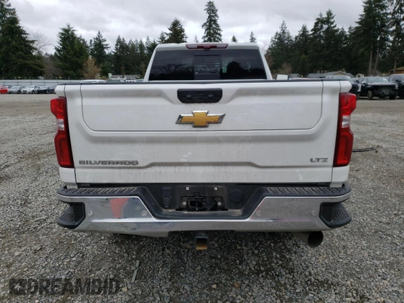 2024 Chevrolet Silverado 3500HD LTZ with VIN 1GC4YUEY6RF324547, listed as a Copart auction lot 47469565 with 14,958 mi miles and Salvage Title. Bid and sale history available at carsss.com. Image 6.