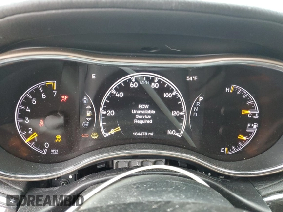 2017 Jeep Grand Cherokee Overland with VIN 1C4RJFCG8HC607872, listed as a Copart auction lot 57493195 with 164,478 mi miles and Salvage title. Bid and sale history available at DreamBid. Image 9.