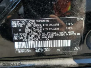 2023 Toyota bZ4X XLE with VIN JTMABACA8PA018274, listed as a Copart auction lot 68805204 with 13,572 mi miles and Clean Title. Bid and sale history available at carsss.com. Image 13.