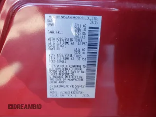 2015 Nissan Pathfinder SL with VIN 5N1AR2MM6FC705942, listed as a Copart auction lot 47561495 with 102,131 mi miles and Salvage Title. Bid and sale history available at carsss.com. Image 13.