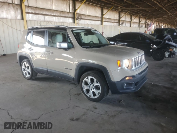 2016 Jeep Renegade Limited with VIN ZACCJBDT5GPC68282, listed as a Copart auction lot 60294775 with 120,641 mi miles and Clean title. Bid and sale history available at DreamBid. Image 4.