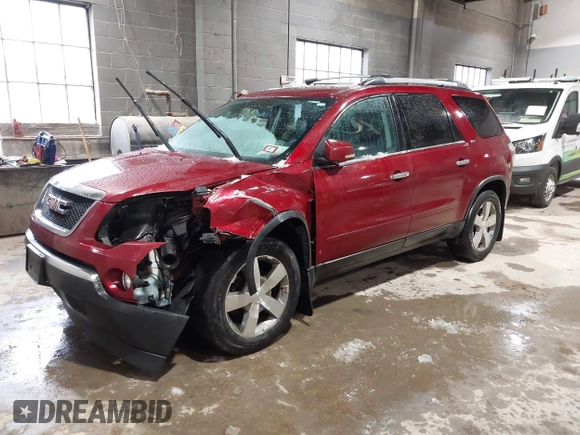 2011 GMC Acadia SLT1 with VIN 1GKKVRED3BJ332557, listed as a IAAI auction lot 41469715 with 201,252 mi miles and . Bid and sale history available at DreamBid. Image 2.