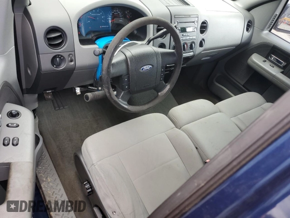 2008 Ford F-150 XL with VIN 1FTRF12W28KE94083, listed as a Copart auction lot 44202045 with 154,396 mi miles and Salvage title. Bid and sale history available at DreamBid. Image 8.