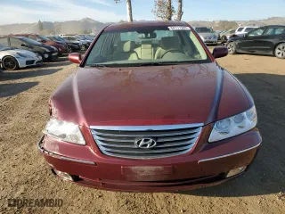 2009 Hyundai Azera GLS with VIN KMHFC46D29A349764, listed as a Copart auction lot 84111984 with 144,479 mi miles and Salvage Title. Bid and sale history available at carsss.com. Image 5.