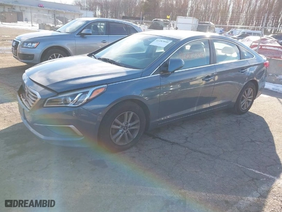 2017 Hyundai Sonata 2.4L with VIN 5NPE24AF3HH502686, listed as a IAAI auction lot 41283840 with 115,124 mi miles. Bid and sale history available at carsss.com. Image 14.