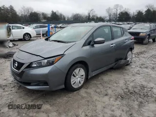 2022 Nissan LEAF S with VIN 1N4AZ1BV3NC555481, listed as a Copart auction lot 85324284 with 23,553 mi miles and Salvage Title. Bid and sale history available at DreamBid. Image 1.