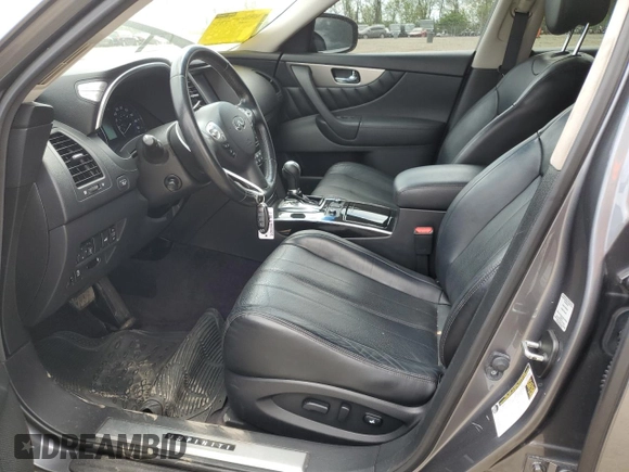 2016 Infiniti QX70 with VIN JN8CS1MW0GM752462, listed as a Copart auction lot 54750195 with 116,294 mi miles and Salvage title. Bid and sale history available at DreamBid. Image 7.