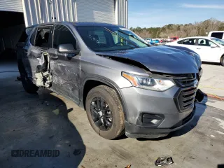 2021 Chevrolet Traverse LS with VIN 1GNERFKW4MJ245004, listed as a Copart auction lot 88063325 with 95,832 mi miles and Salvage title. Bid and sale history available at DreamBid. Image 4.