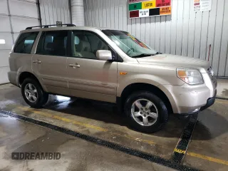 2007 Honda Pilot EX-L with VIN 2HKYF18757H534178, listed as a Copart auction lot 55444695 with 207,918 mi miles and Salvage Title. Bid and sale history available at carsss.com. Image 4.