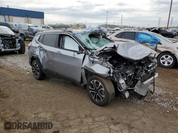 2022 Jeep Compass Limited with VIN 3C4NJDCB4NT113810, listed as a Copart auction lot 54395785 with 38,871 mi miles and Non repairable. Bid and sale history available at DreamBid. Image 4.