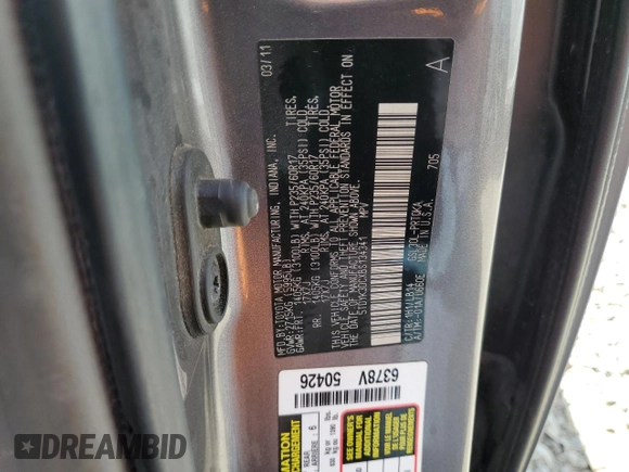2011 Toyota Sienna XLE AAS with VIN 5TDYK3DCXBS134341, listed as a Copart auction lot 61602705 with 184,959 mi miles and Clean title. Bid and sale history available at DreamBid. Image 13.