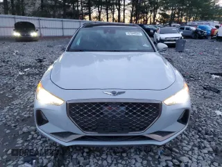 2019 Genesis G70 Advanced with VIN KMTG44LA7KU021455, listed as a Copart auction lot 87048564 with 94,429 mi miles and Salvage title. Bid and sale history available at DreamBid. Image 5.