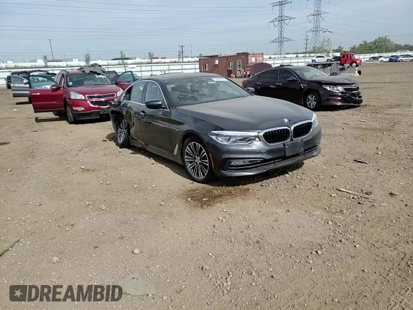 2018 BMW 5 Series 540i xDrive with VIN WBAJE7C51JWC56846, listed as a Copart auction lot 55692525 with Not provided miles and Salvage title. Bid and sale history available at DreamBid. Image 13.