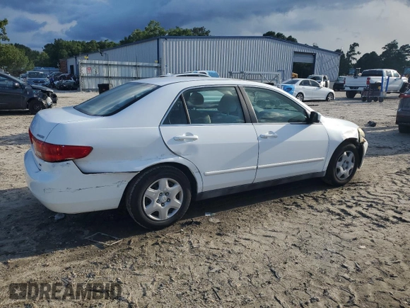 2005 Honda Accord LX with VIN 1HGCM564X5A003936, listed as a Copart auction lot 64819155 with 160,545 mi miles and Clean title. Bid and sale history available at DreamBid. Image 3.