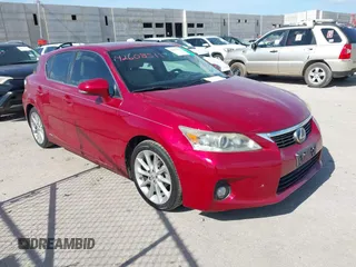2011 Lexus CT 200h with VIN JTHKD5BH5B2046412, listed as a IAAI auction lot 42608511 with 164,094 mi miles and . Bid and sale history available at DreamBid. Image 1.