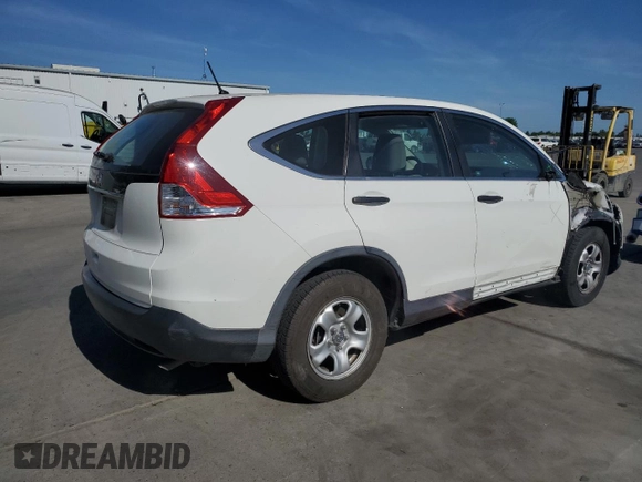 2012 Honda CR-V LX with VIN 5J6RM3H33CL019974, listed as a Copart auction lot 59207185 with 103,430 mi miles and Salvage title. Bid and sale history available at DreamBid. Image 3.