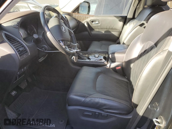 2021 Nissan Armada Platinum with VIN JN8AY2DA5M9372810, listed as a Copart auction lot 79209474 with 29,382 mi miles and Non Repairable. Bid and sale history available at carsss.com. Image 7.