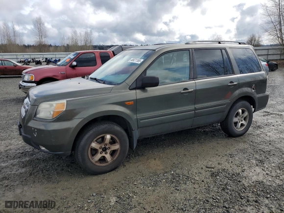 2006 Honda Pilot EX with VIN 2HKYF184X6H506591, listed as a Copart auction lot 48621165 with 201,577 mi miles and Clean Title. Bid and sale history available at carsss.com. Image 1.