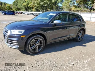 2018 Audi SQ5 Premium Plus with VIN WA1A4AFY7J2249312, listed as a Copart auction lot 74194984 with 80,446 mi miles and Salvage Title. Bid and sale history available at DreamBid. Image 1.
