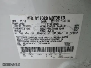 2013 Ford Edge SEL with VIN 2FMDK4JC7DBA08625, listed as a Copart auction lot 45634465 with 154,008 mi miles and Salvage Title. Bid and sale history available at carsss.com. Image 15.