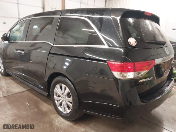 2016 Honda Odyssey EX-L with VIN 5FNRL5H61GB045982, listed as a IAAI auction lot 41587450 with 106,381 mi miles. Bid and sale history available at carsss.com. Image 3.