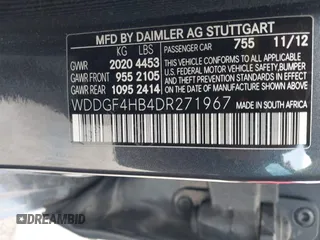 2013 Mercedes-Benz C-Class C 250 Sport with VIN WDDGF4HB4DR271967, listed as a IAAI auction lot 41979695 with 142,802 mi miles. Bid and sale history available at carsss.com. Image 9.