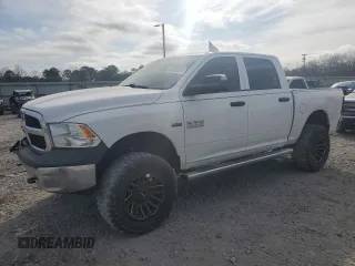 2018 Ram 1500 Express with VIN 1C6RR7KT4JS138957, listed as a Copart auction lot 47452195 with 102,734 mi miles and Salvage title. Bid and sale history available at DreamBid. Image 1.