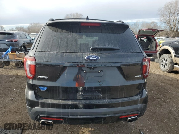 2017 Ford Explorer Sport z VIN 1FM5K8GTXHGA32855, wystawiony jako Copart lot #46430665 z przebiegiem 166 737 mil mil oraz Szkoda całkowita • Salvage title. Historia ofert i sprzedaży dostępna na DreamBid. Obrazek 6.