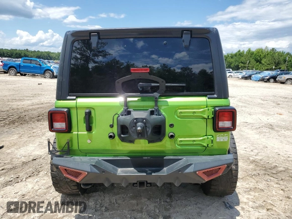 2018 Jeep Wrangler Unlimited Sport S with VIN 1C4HJXDN6JW332280, listed as a Copart auction lot 55914605 with 135,998 mi miles and Clean title. Bid and sale history available at DreamBid. Image 6.