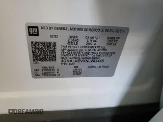 2022 GMC Terrain SLT with VIN 3GKALVEVXNL281445, listed as a Copart auction lot 46441435 with 45,249 mi miles and Salvage Title. Bid and sale history available at carsss.com. Image 13.