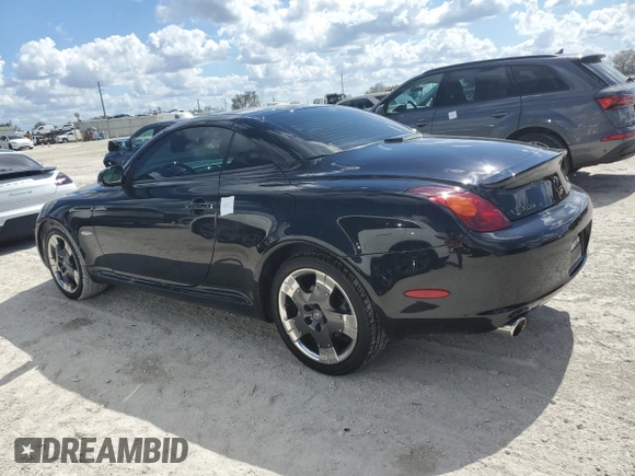 2005 Lexus SC 430 with VIN JTHFN48Y350061412, listed as a Copart auction lot 77746784 with 33,778 mi miles and Non Repairable. Bid and sale history available at DreamBid. Image 2.