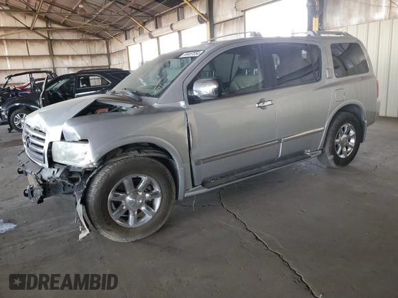 2007 Infiniti QX56 with VIN 5N3AA08A17N800403, listed as a Copart auction lot 69487054 with 107,007 mi miles and Salvage Title. Bid and sale history available at carsss.com. Image 1.