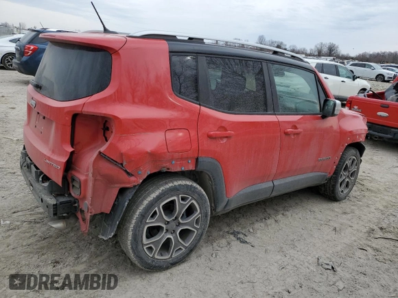 2016 Jeep Renegade Limited z VIN ZACCJADT1GPC76793, wystawiony jako Copart lot #47093365 z przebiegiem 129 838 mil mil oraz Szkoda całkowita • Salvage title. Historia ofert i sprzedaży dostępna na DreamBid. Obrazek 3.