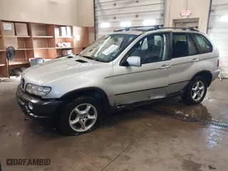 2003 BMW X5 3.0i with VIN 5UXFA53543LV80219, listed as a IAAI auction lot 41555874 with 247,481 mi miles. Bid and sale history available at carsss.com. Image 2.