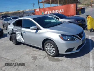 2019 Nissan Sentra SR with VIN 3N1AB7AP7KY445558, listed as a IAAI auction lot 41818172 with 57,500 mi miles. Bid and sale history available at carsss.com. Image 1.