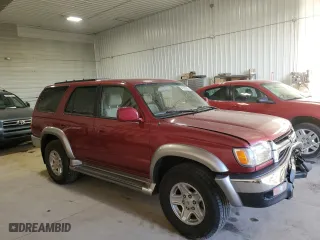 2001 Toyota 4Runner SR5 with VIN JT3GN86R610200195, listed as a Copart auction lot 49326805 with 129,786 mi miles and Salvage Title. Bid and sale history available at carsss.com. Image 4.
