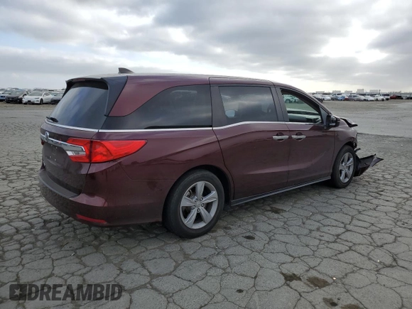 2019 Honda Odyssey EX z VIN 5FNRL6H59KB011620, wystawiony jako Copart lot #56070275 z przebiegiem 78 788 mil mil oraz Szkoda całkowita • Salvage title. Historia ofert i sprzedaży dostępna na DreamBid. Obrazek 3.