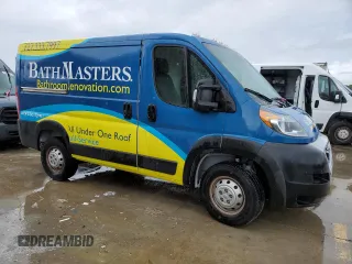 2022 Ram ProMaster Cargo with VIN 3C6LRVNG1NE130073, listed as a Copart auction lot 74721204 with Not Provided miles and Non Repairable. Bid and sale history available at DreamBid. Image 4.