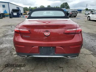 2018 Mercedes-Benz E 400 with VIN WDD1K6FB6JF062324, listed as a Copart auction lot 58595125 with 47,570 mi miles and Salvage title. Bid and sale history available at DreamBid. Image 6.