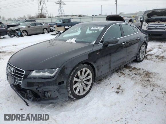 2015 Audi A7 3.0 TDI Prestige with VIN WAU2MAFC1FN056543, listed as a Copart auction lot 44980105 with 86,380 mi miles and Salvage Title. Bid and sale history available at carsss.com. Image 1.